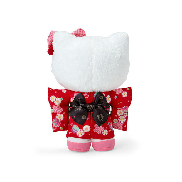 Sanrio Japan Sakura 2025 Mascot Kimono Plush Toy: Hello Kitty