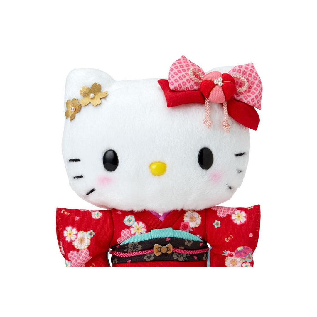 Sanrio Japan Sakura 2025 Mascot Kimono Plush Toy: Hello Kitty