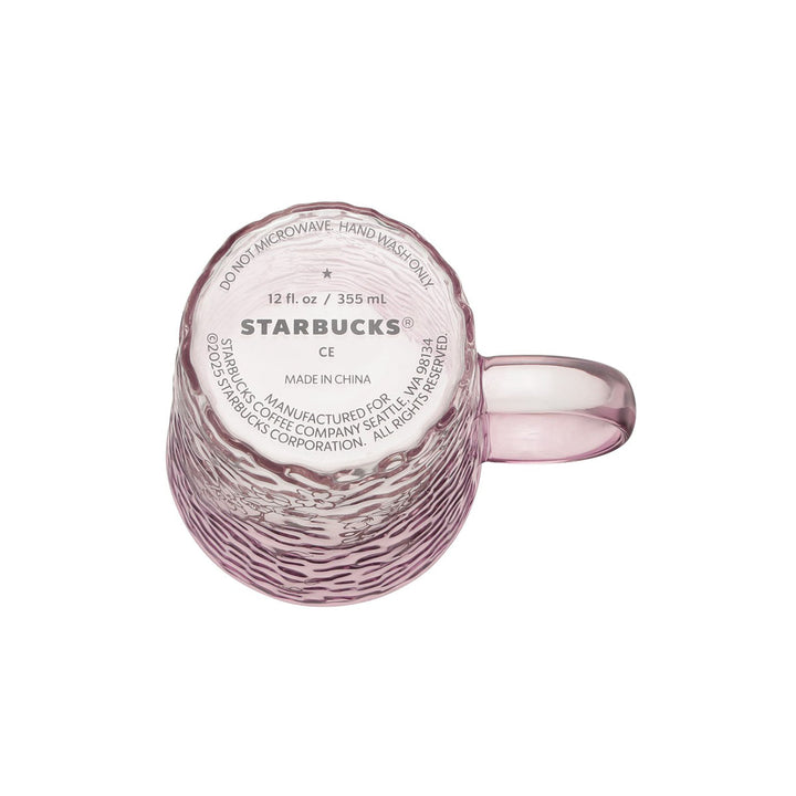 Starbucks Sakura 2025 Heat-Resistant Glass Mug Pink thumbnail 4
