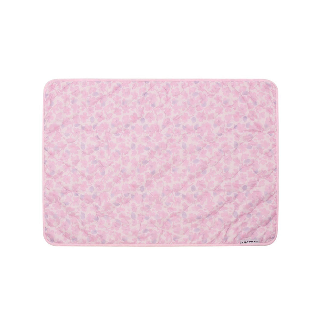 Starbucks Sakura 2025 Blanket with Storage Pouch