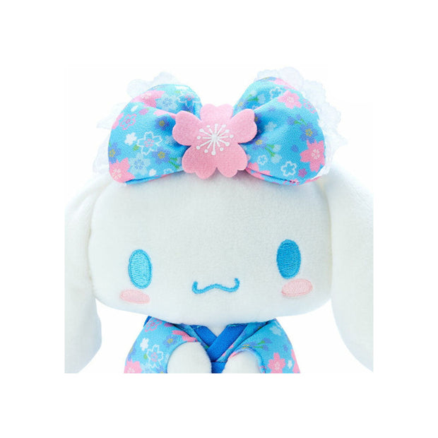 Sanrio Japan Sakura 2025 Mascot Kimono Plush Toy: Cinnamoroll