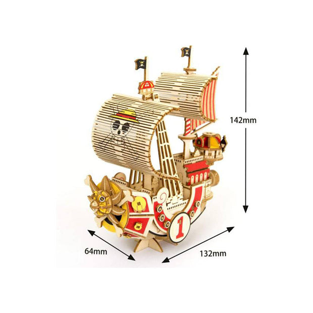 One Piece Thousand Sunny 3D Wooden Puzzle Ki-Gu-Mi