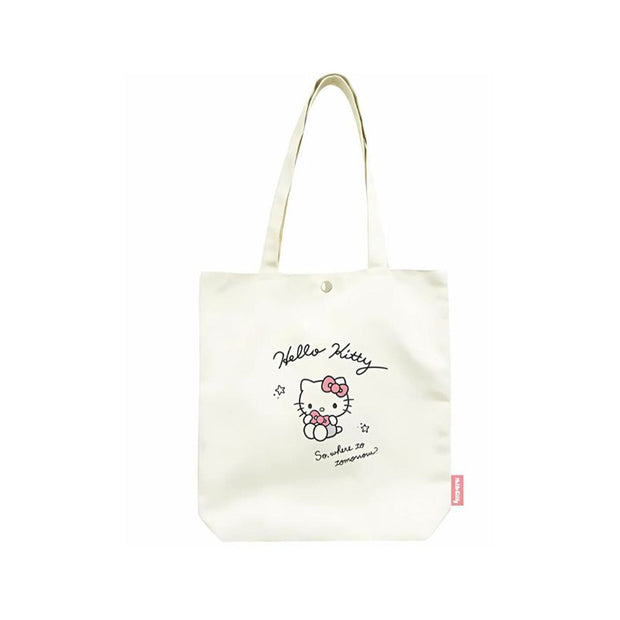 Sanrio Canvas Tote Bag: Hello Kitty