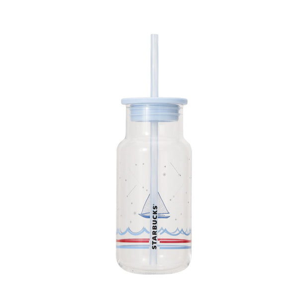Starbucks Marine Collection 2025 Glass Tumbler with Straw