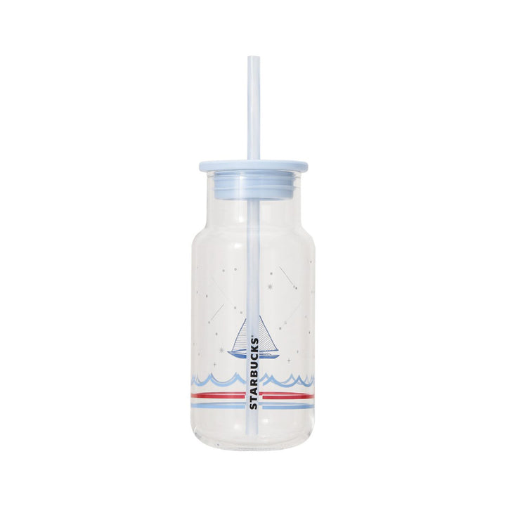Starbucks Marine Collection 2025 Glass Tumbler with Straw thumbnail 2