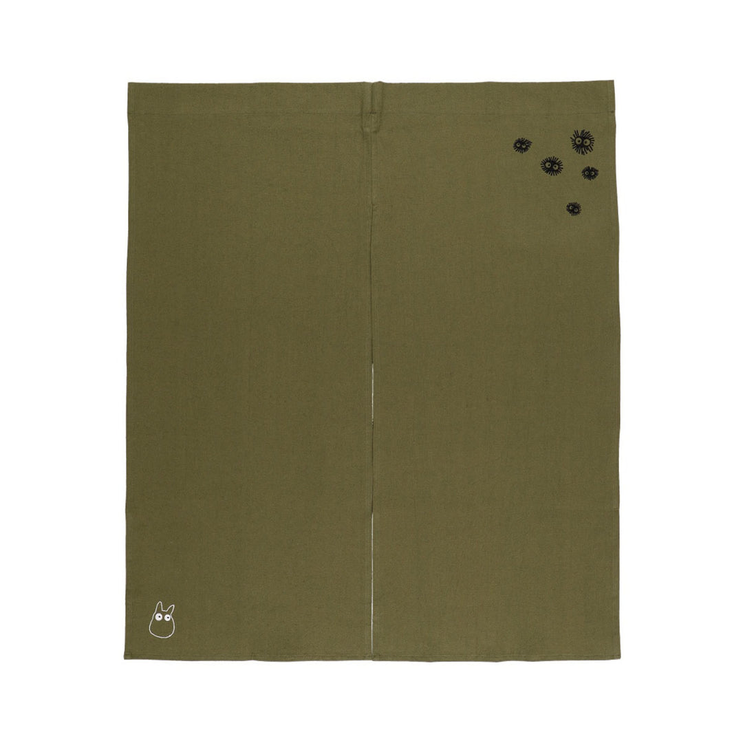 Ghibli My Neighbor Totoro Embroidered Curtain Kurosuke: Green
