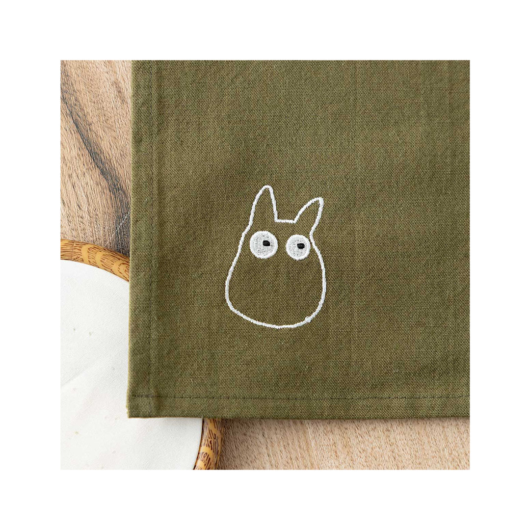 Ghibli My Neighbor Totoro Embroidered Curtain Kurosuke: Green
