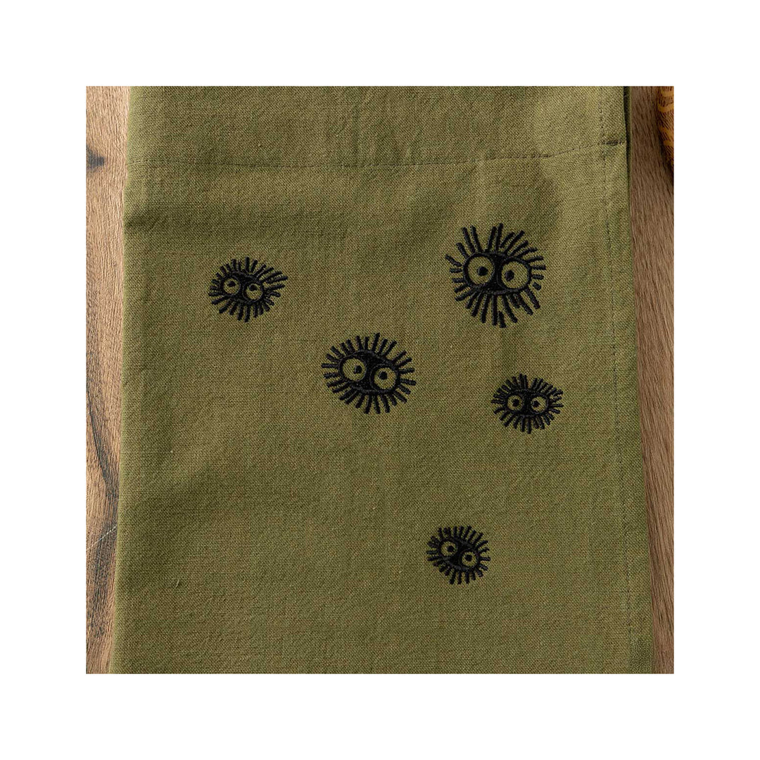 Ghibli My Neighbor Totoro Embroidered Curtain Kurosuke: Green