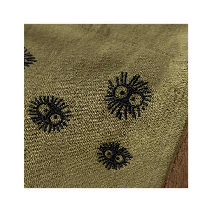 Ghibli My Neighbor Totoro Embroidered Curtain Kurosuke: Green thumbnail 4
