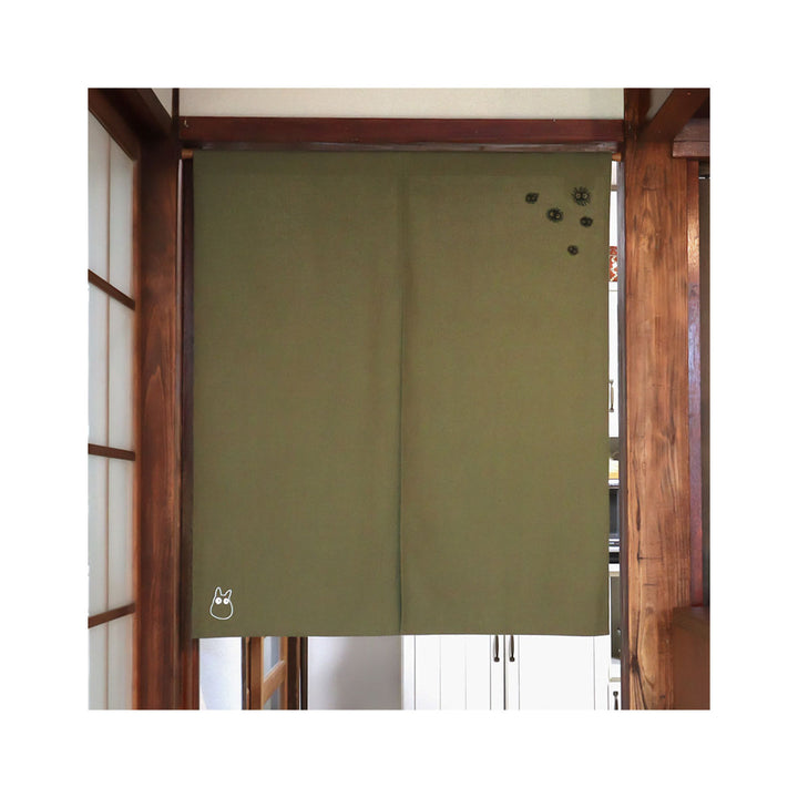 Ghibli My Neighbor Totoro Embroidered Curtain Kurosuke: Green thumbnail 3