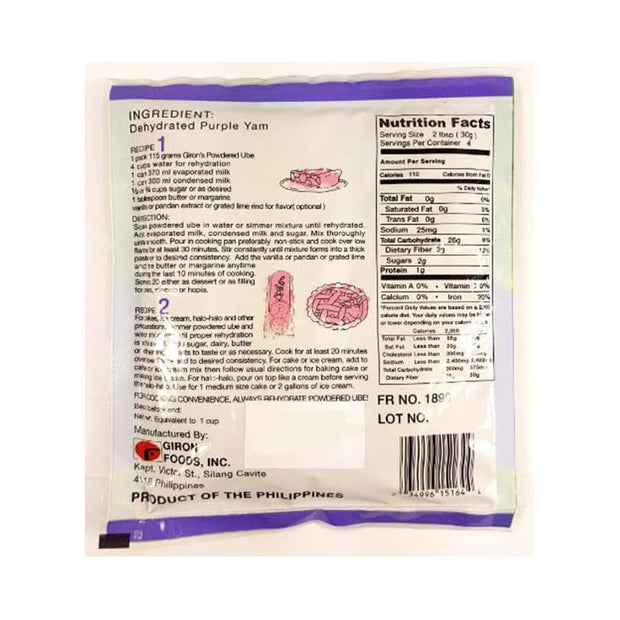 Giron Powdered Purple Yam