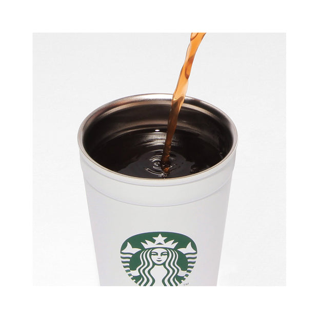 Starbucks 2WAY Stainless Steel Cup/Holder Matte White