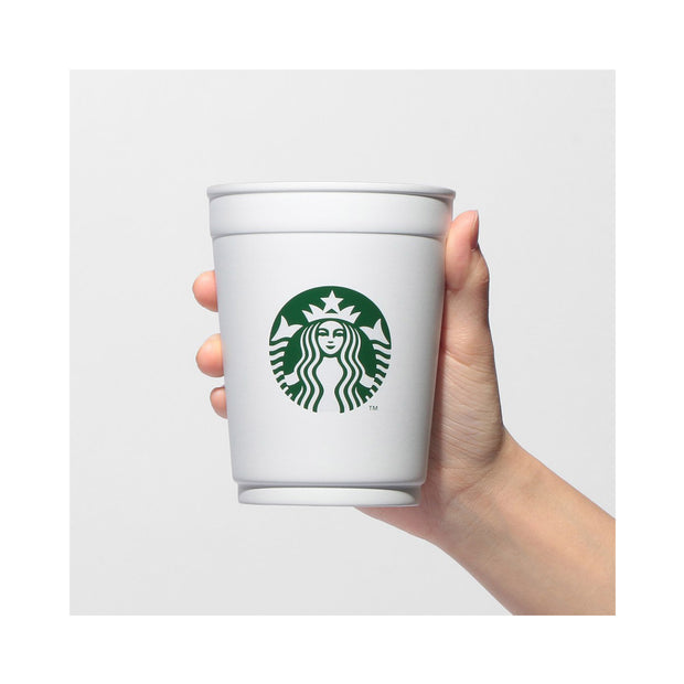 Starbucks 2WAY Stainless Steel Cup/Holder Matte White