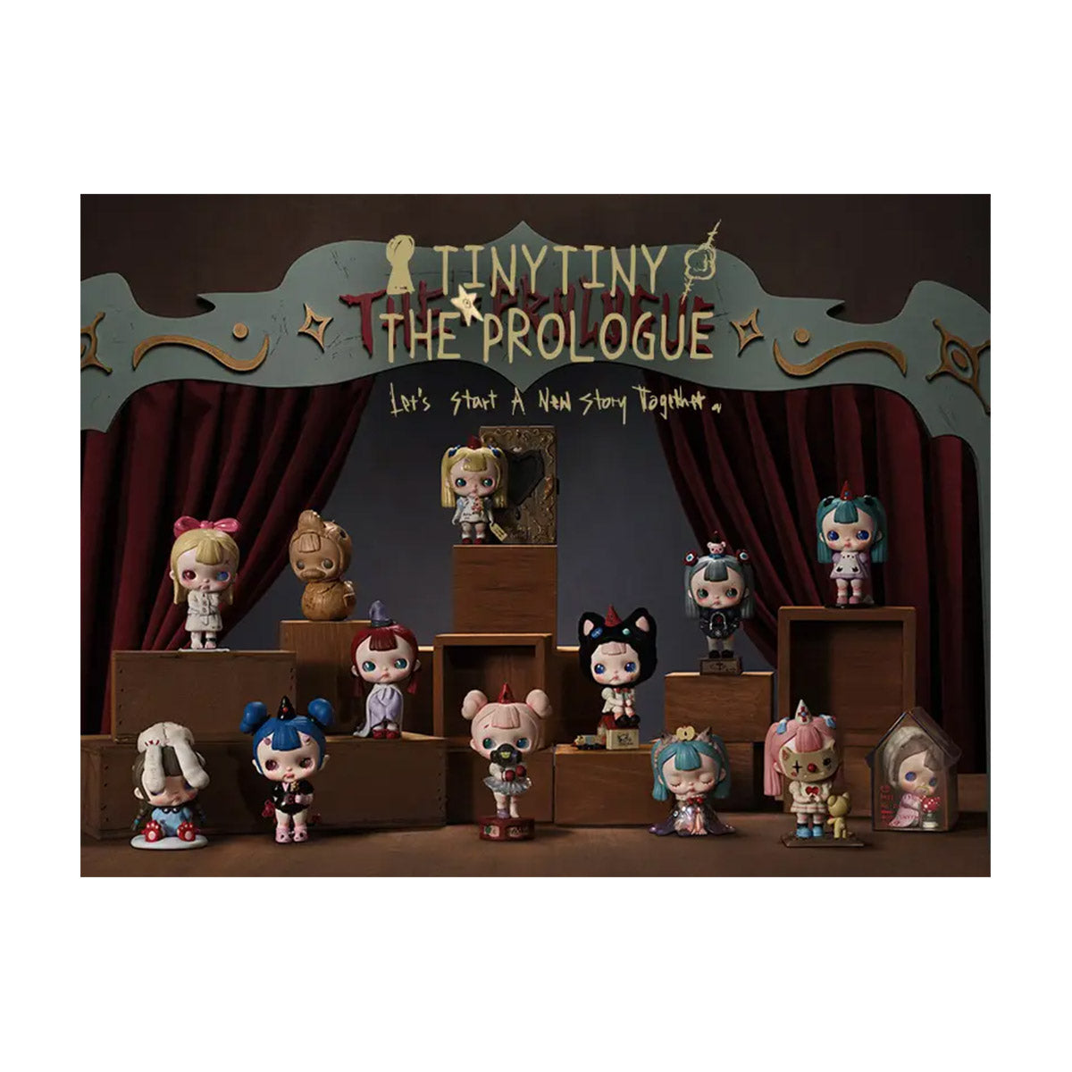 その他 Popmart TINYTINY THE PROLOGUE Box Tinytiny Prologue Series Blind Box - myplasticheart