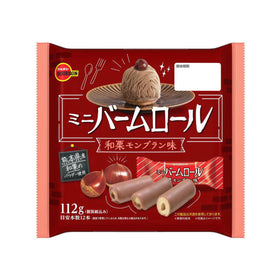 Bourbon Mini Baum Roll Japanese Chestnut Mont Blanc Flavor