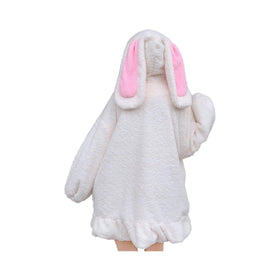 Fluffy Rabbit Ears Kigurumi Costume