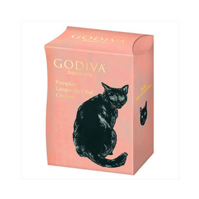 Halloween Godiva Black Cat Collection Pumpkin Langue de Chat Cookies