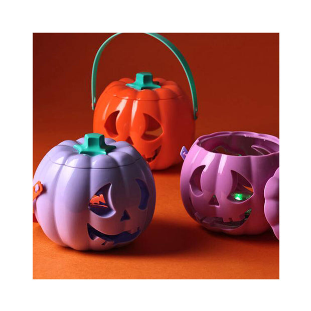 Halloween 2025 Pumpkin Laughing Light Pot with Snacks