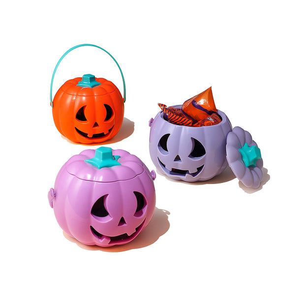 Halloween 2025 Pumpkin Laughing Light Pot with Snacks