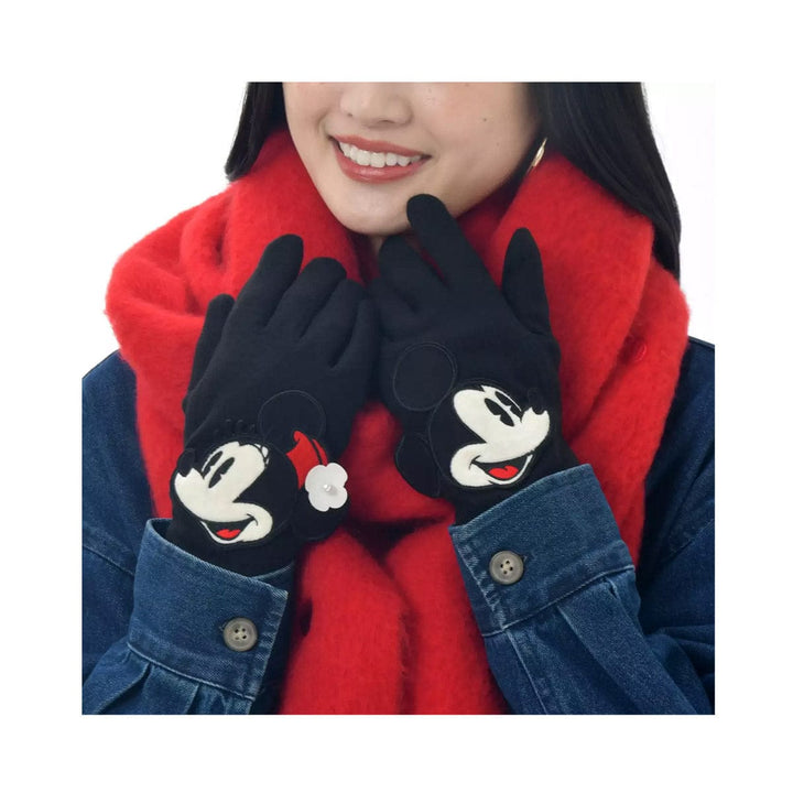 Disney Mickey &amp; Minnie Winter Gloves Black thumbnail 4