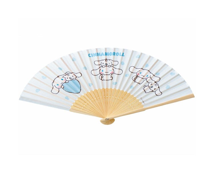 Stay refreshed with the Sanrio Sensu Fan featuring the adorable Cinnamoroll! This charming and practical folding fan is perfect for adding a breeze of cuteness to your summer days.

Size: 
When folded: 22 x 3 cm // 8.7 x 1.2 in
When open: 37 x 3 x 22 cm // 14.6 x 1.2 x 8.7 in