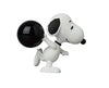 The BOWLER Snoopy Ultra Detail Figure is a high-quality collectible from Medicom Toy, a brand renowned for its detailed and artistically crafted figures. The figure is meticulously detailed, from the texture of the bowling ball to the creases in Snoopy's shirt.