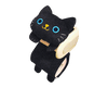 Black Cat Toilet Paper Holder Home Japan Crate Store