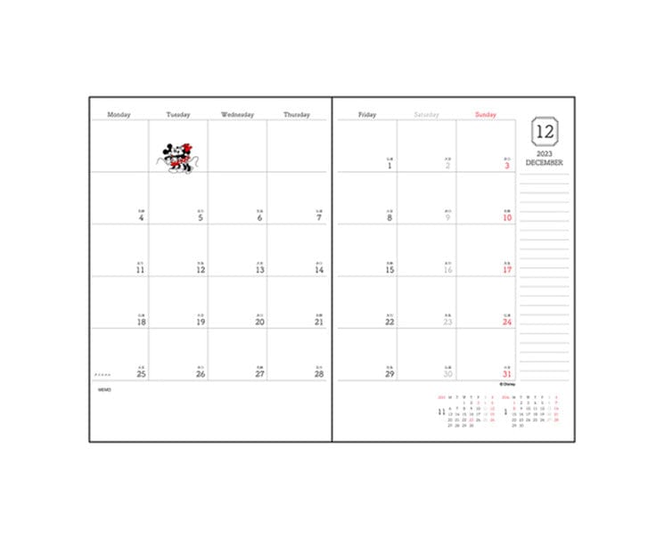 Disney Mickey 2024 B6 Planner