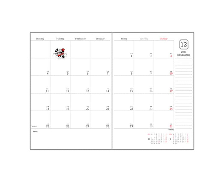 Disney Mickey 2024 B6 Planner