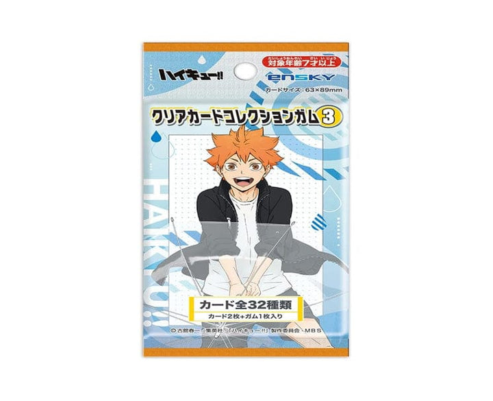 Collect and chew with the Haikyu!! Clear Card Collection and Gum, featuring your favorite characters in clear card form! Each pack is a delightful surprise, perfect for fans who love both collecting and chewing.

Size: 7 x 14 x 1 cm // 2.8 x 5.5 x 0.4 in thumbnail 1