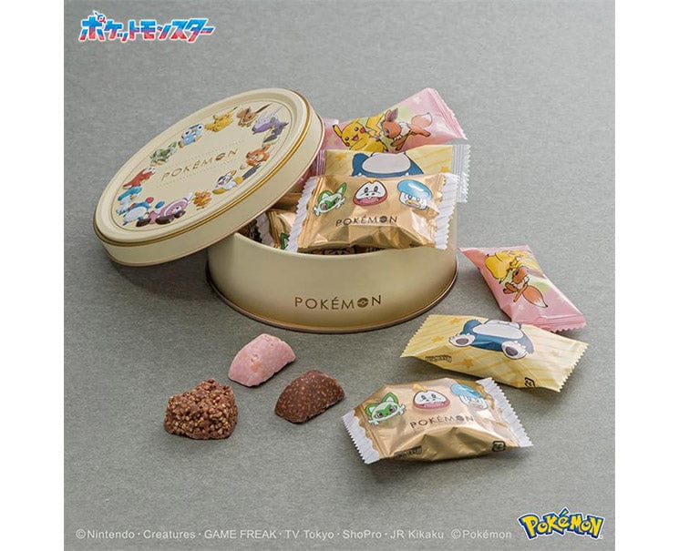 Pokemon Crunchy Chocolate Round Tin