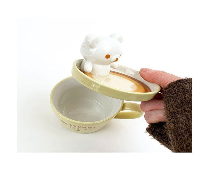 SAN-X Latte Art Mug With Lid Rilakkuma thumbnail 2