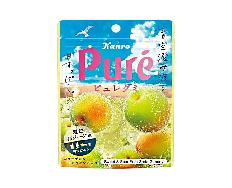 Experience the refreshing burst of plum soda with every bite of Pure Gummy Plum Soda! These chewy, tangy gummies perfectly blend the traditional taste of Japanese plums with a fizzy twist, making them a must-have snack for any occasion.

Net Weight: 58g