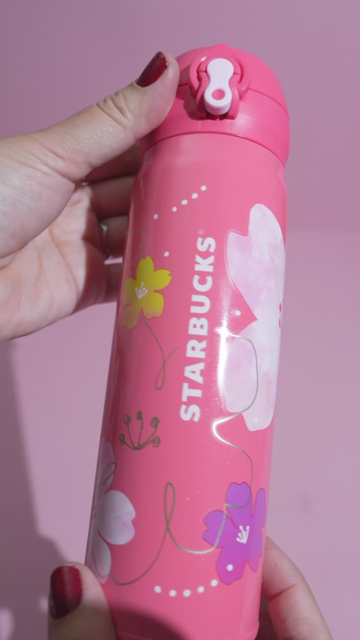 Starbucks Japan Sakura 2024 Vivid Pink Bottle