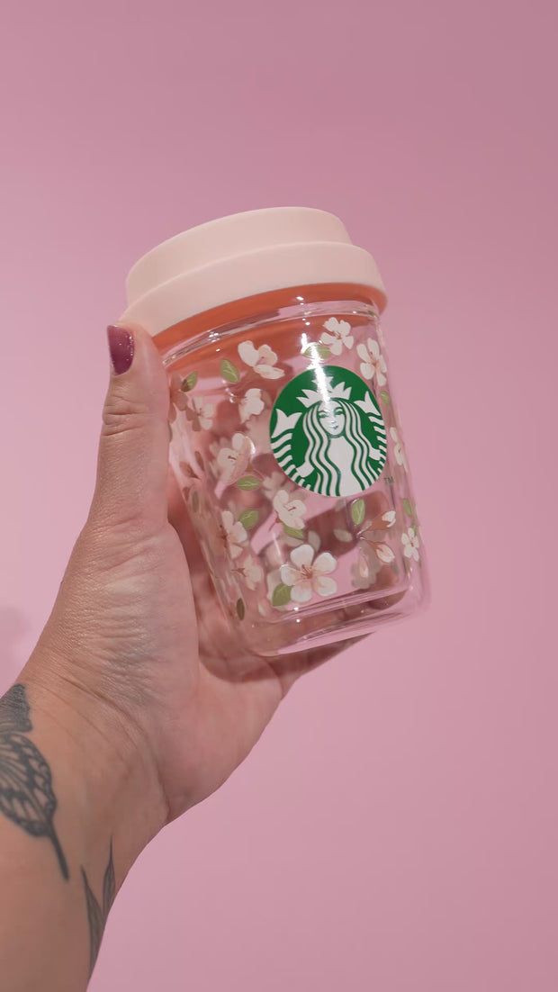 Starbucks Japan Sakura 2024 V2 Double-Wall Glass Mug