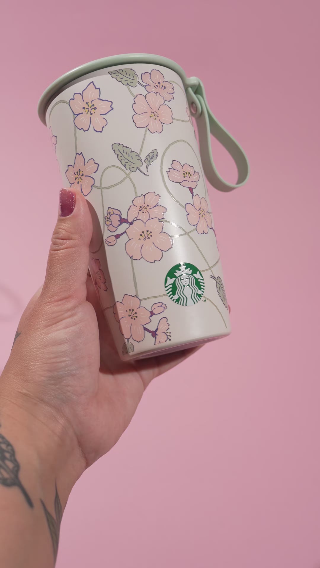 Starbucks Japan Sakura 2024 V2 Strap Bottle