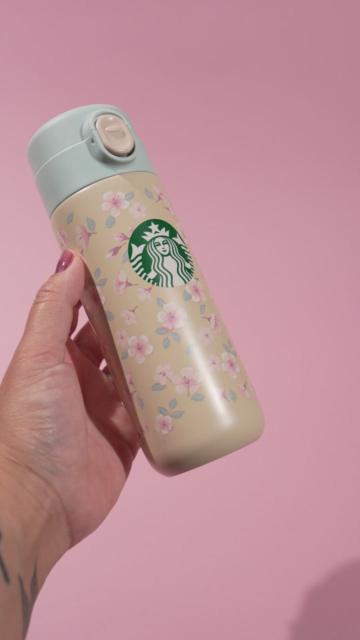 Starbucks Japan Sakura 2024 V2 Floral Bottle