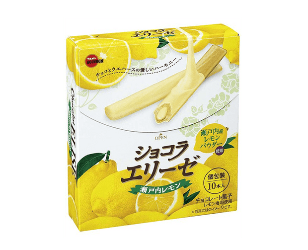 Bourbon Setouchi Lemon Chocolate Biscuit Candy and Snacks Japan Crate Store