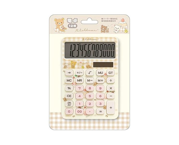 Brighten up your desk with the SAN-X Calculator Yellow Rilakkuma! Enjoy effortless calculations and a cheerful Rilakkuma design that adds a splash of fun to your daily tasks.

Size: 15 x 10 x 3 cm // 5.9 x 3.9 x 1.2 in