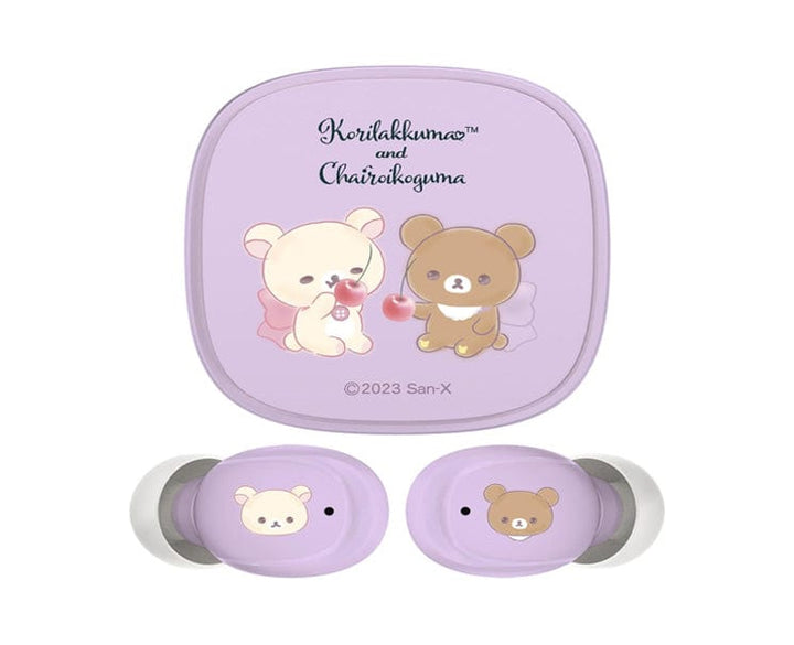 Elevate your music game with the SAN-X Wireless Earphones Purple Rilakkuma! Enjoy crystal-clear sound and a touch of cuteness with Rilakkuma by your side in a dreamy purple hue.

This item features Bluetooth 5.3 technology and charges fully in just 1.5 hours.

Size: ‎13.1 x 11.5 x 6.1 cm // 5.15 x 4.52 x 2.4 in thumbnail 1