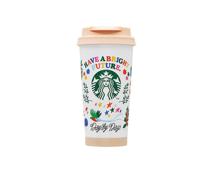 Sip in style with the Starbucks Recycled Stainless Steel Tumbler in White. Eco-friendly and elegant, it keeps your drink at the perfect temperature while saving the earth.

Capacity 473mL thumbnail 1