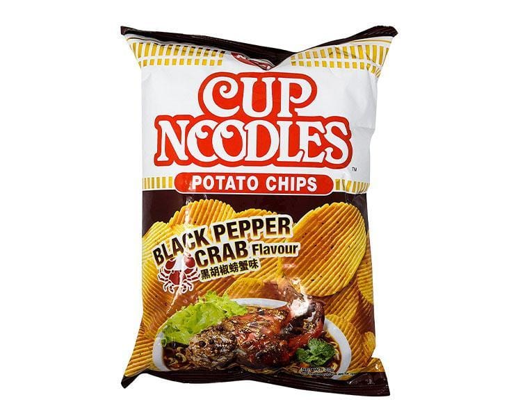 Nissin Cup Noodles Black Pepper Crab Chips Candy and Snacks Sugoi Mart