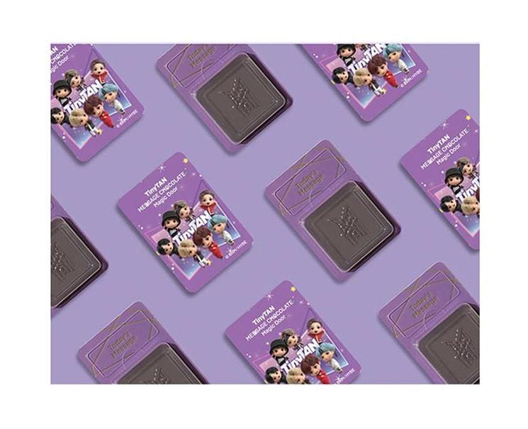 BTS TinyTAN Message Chocolate Purple Box Candy and Snacks Sugoi Mart