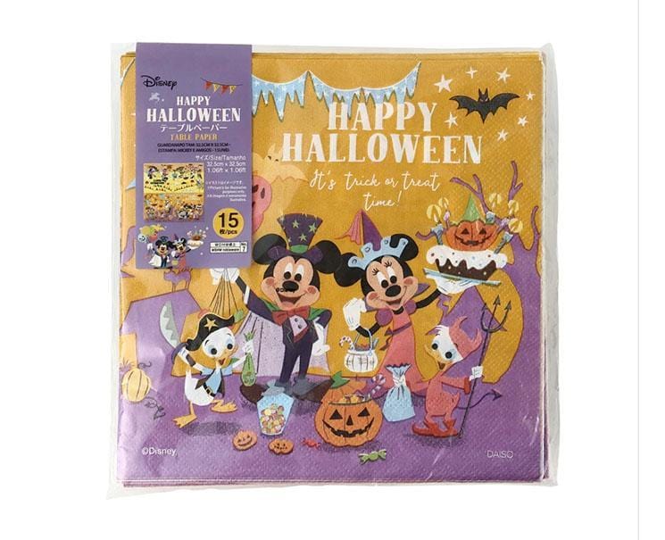 Disney x Daiso Halloween Napkins Home Sugoi Mart
