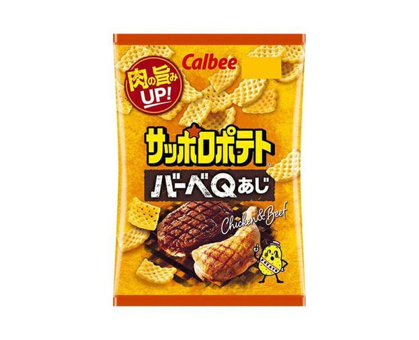 Calbee Sapporo Potato Chips: BBQ Flavor (Beef & Chick...