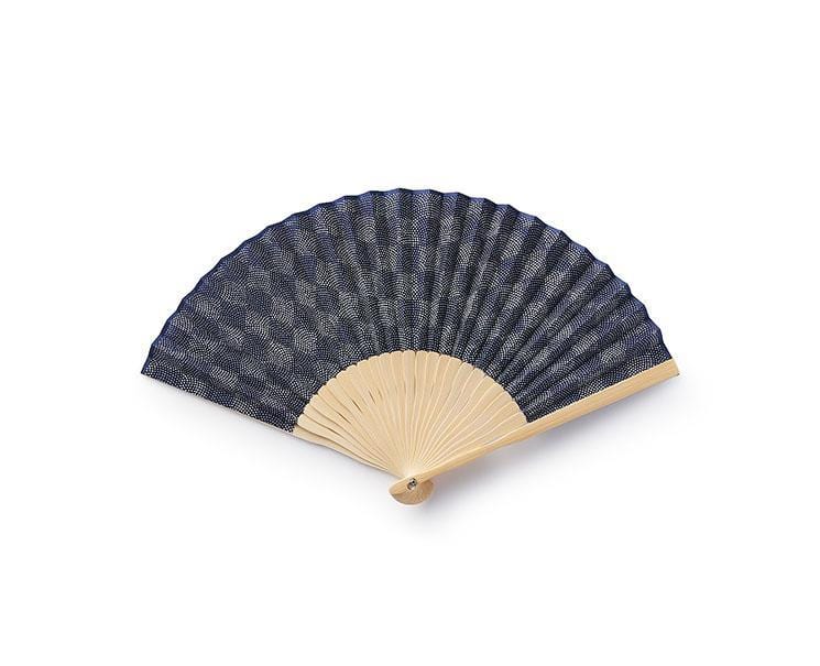 Muji Traditional Japanese Bamboo Fan: Navy Home Sugoi Mart