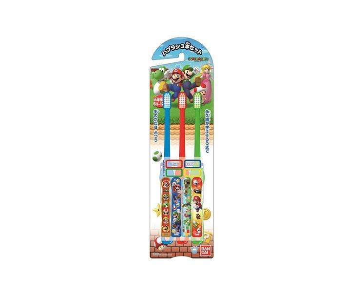 Super Mario 3 Kids Toothbrush Set Home Sugoi Mart