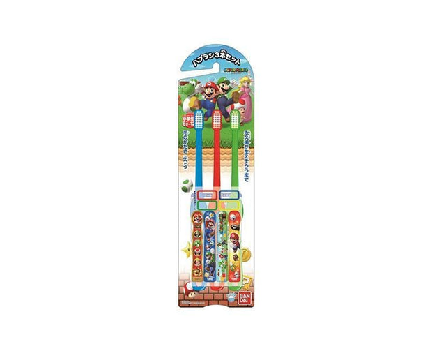 Super Mario 3 Kids Toothbrush Set Home Sugoi Mart