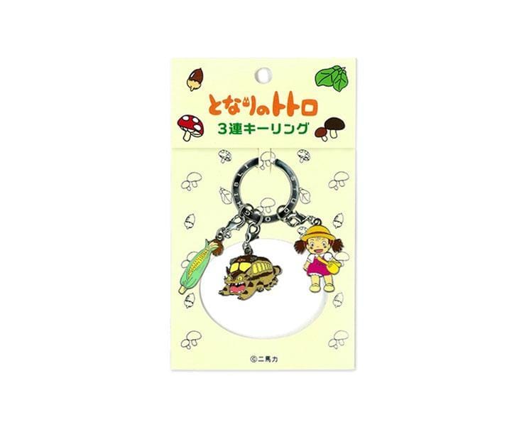 My Neighbor Totoro Triple Keychain: Mei and Cat Bus Anime & Brands Sugoi Mart