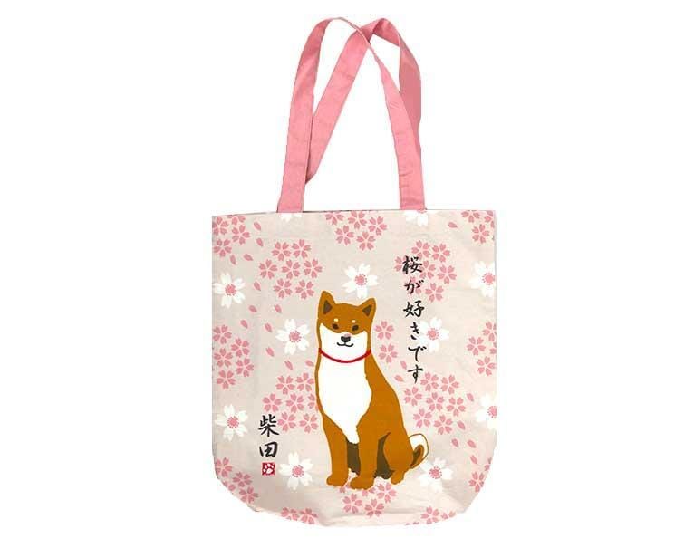 Shiba Inu Tote Bag (I love sakura) Home Sugoi Mart